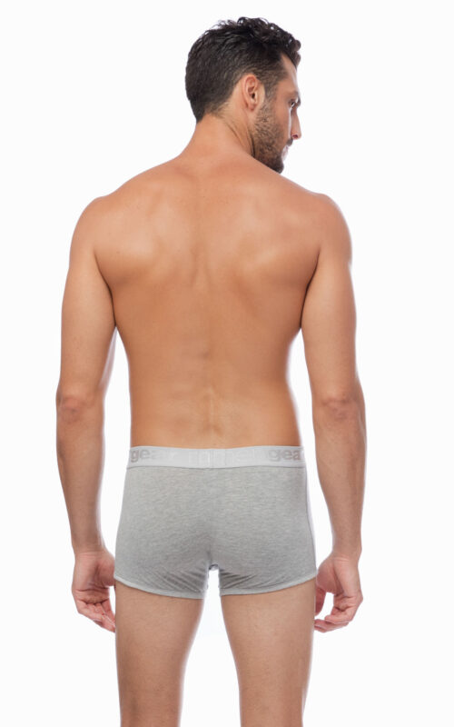 Justmyhome - Mengear Basic Ανδρικό Βαμβακερό Boxer Trunk με Εξωτερικό Λάστιχο 2 τμχ