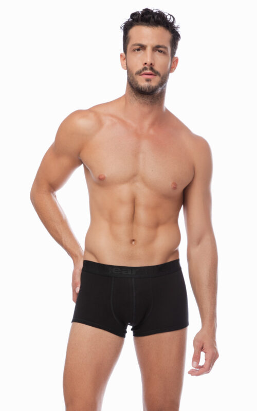 Justmyhome - Mengear Basic Ανδρικό Βαμβακερό Boxer Trunk με Εξωτερικό Λάστιχο 2 τμχ