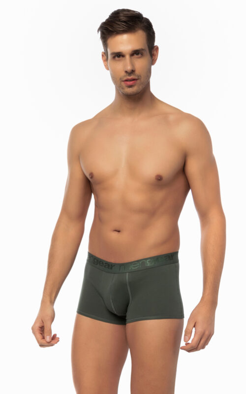 Justmyhome - Mengear Basic Ανδρικό Βαμβακερό Boxer Trunk με Εξωτερικό Λάστιχο 2 τμχ