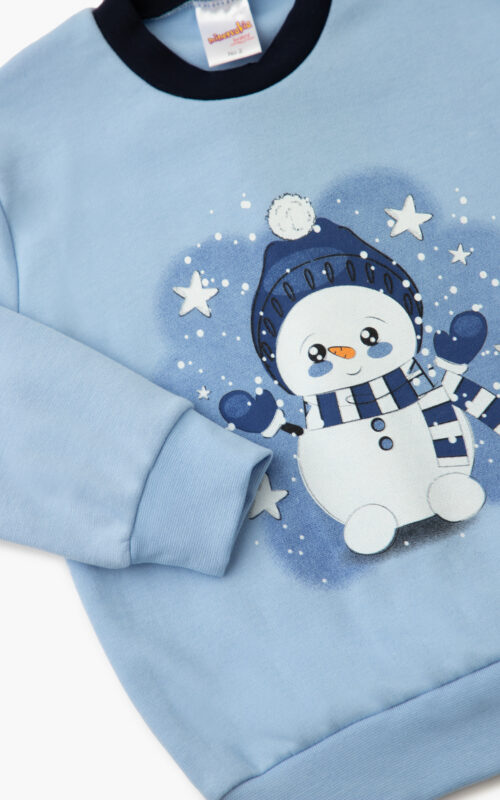 Justmyhome - Snowman Unisex Βρεφική Πυτζάμα