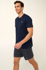 Vamp - Βαμβακερή Ανδρική Πυτζάμα με Πατιλέτα