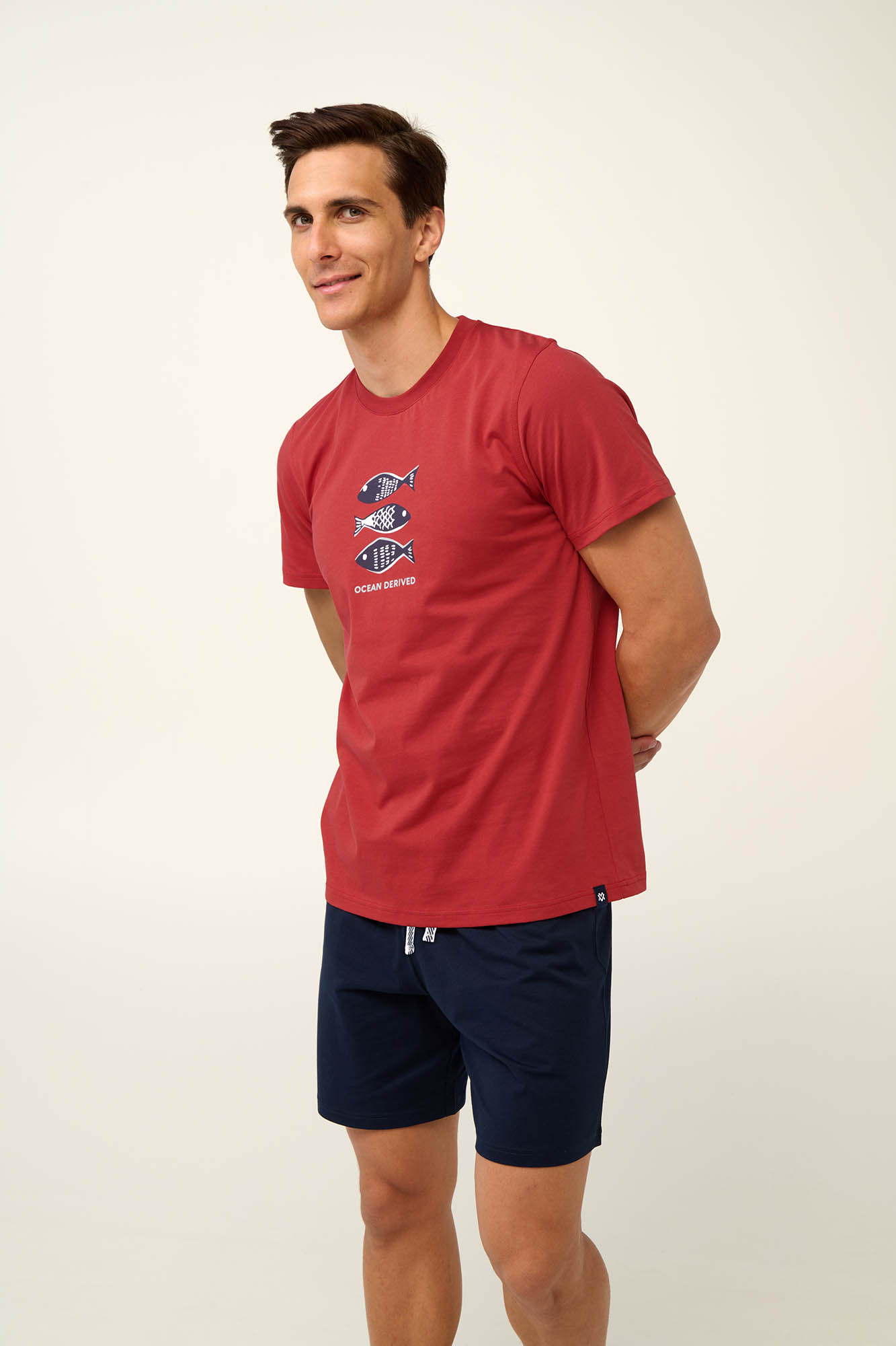 1_0154532590 Vamp - Βαμβακερή Ανδρική Πυτζάμα με Κοντό Μανίκι - Image 1