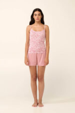 Vamp - Γυναικείο Φανελάκι Micromodal με Ροδοπέταλα