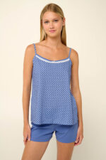 Vamp - Βαμβακερό Babydoll με Τιράντες