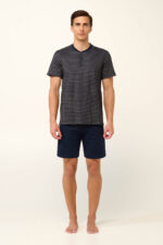 Vamp - Βαμβακερή Ανδρική Πυτζάμα με Πατιλέτα