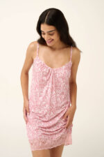 Vamp - Καλοκαιρινό Νυχτικό Φλοράλ με Δαντέλα