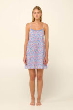Vamp - Καλοκαιρινό Νυχτικό από Βαμβάκι με Κοντό Μανίκι