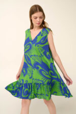 Vamp - Καλοκαιρινό Αμάνικο Φόρεμα από Ποπλίνα