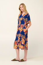 Vamp - Καλοκαιρινό Φλοράλ Φόρεμα από Ποπλίνα