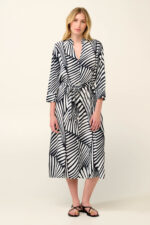 Vamp - Καλοκαιρινό Κουμπωτό Φόρεμα από Ποπλίνα