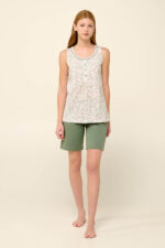 Vamp - Βαμβακερή Γυναικεία Πυτζάμα με Πατιλέτα