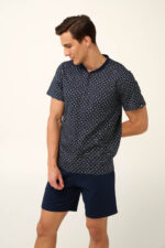 Vamp - Βαμβακερή Ανδρική Πυτζάμα με Πατιλέτα