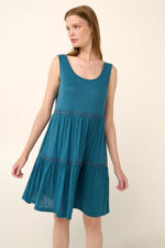 Vamp - Αμάνικο Καλοκαιρινό Φόρεμα από Viscose