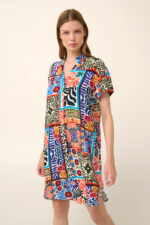 Vamp - Καλοκαιρινό Φόρεμα με Κοντό Μανίκι