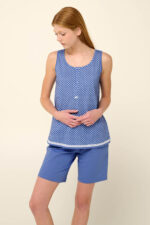 Vamp - Γυναικεία Πυτζάμα από Βαμβάκι με Πατιλέτα