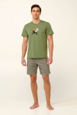 Vamp - Βαμβακερή Ανδρική Πυτζάμα με Κοντό Μανίκι