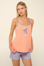 Vamp - Βαμβακερό Babydoll με Τιράντες