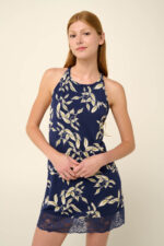 Vamp - Καλοκαιρινό Νυχτικό Micromodal με Πλάτη από Δαντέλα