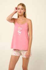 Vamp - Βαμβακερό Babydoll με Τιράντες