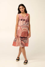 Vamp - Αμάνικο Καλοκαιρινό Φόρεμα από Ποπλίνα