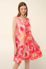 Vamp - Αμάνικο Καλοκαιρινό Φόρεμα από Ποπλίνα