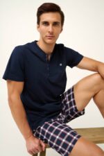 Vamp - Βαμβακερή Ανδρική Πυτζάμα με Πατιλέτα