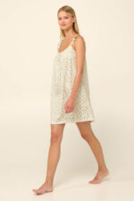 Vamp - Βαμβακερό Καλοκαιρινό Νυχτικό με Σούρες