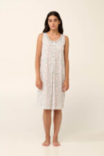 Vamp - Βαμβακερό Νυχτικό Εγκυμοσύνης και Θηλασμού με Πιέτα