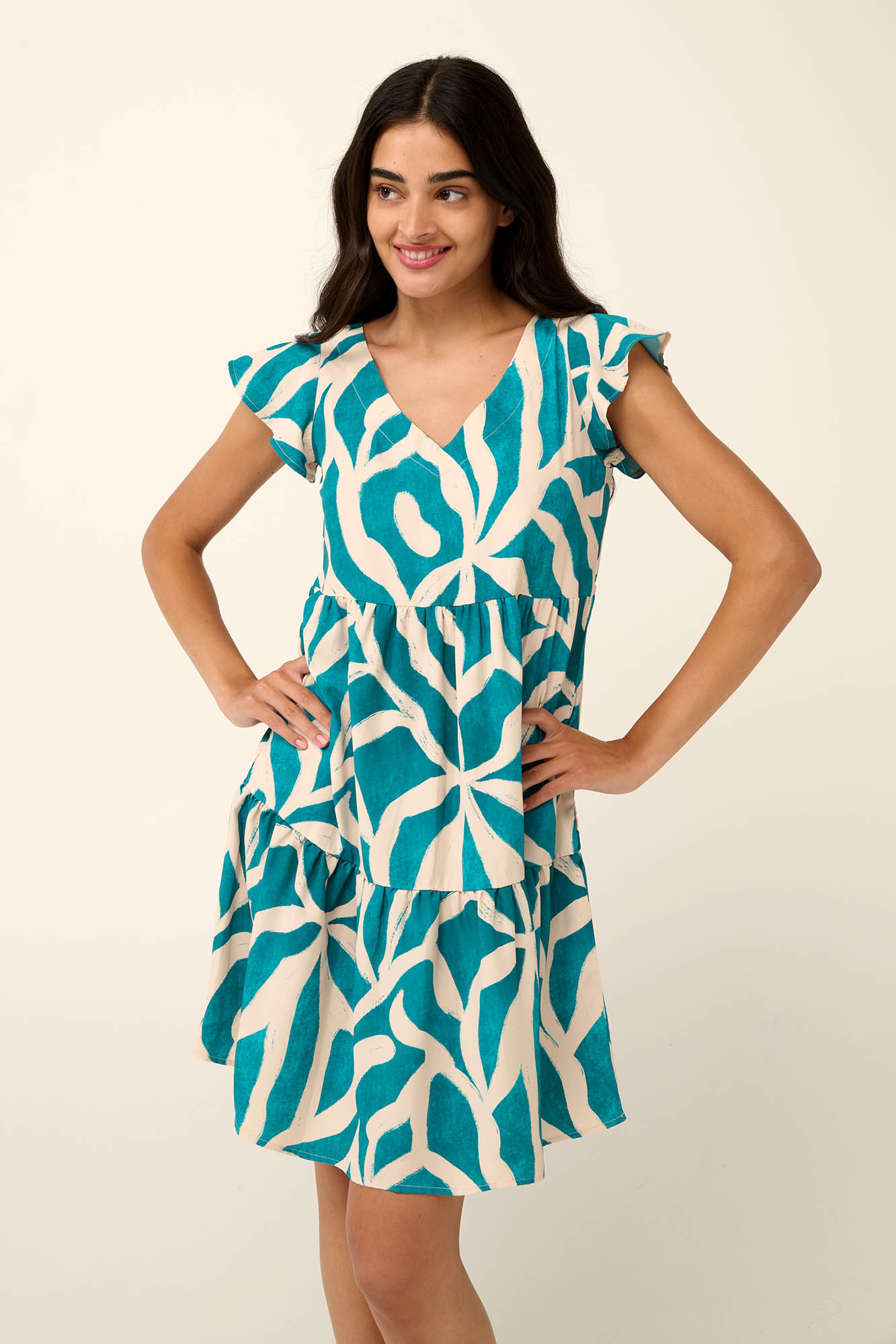 1_0814764585 Vamp - Καλοκαιρινό Φλοράλ Φόρεμα από Ποπλίνα - Image 1