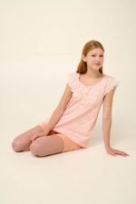 Vamp - Βαμβακερή Γυναικεία Πυτζάμα με Κοντό Παντελόνι