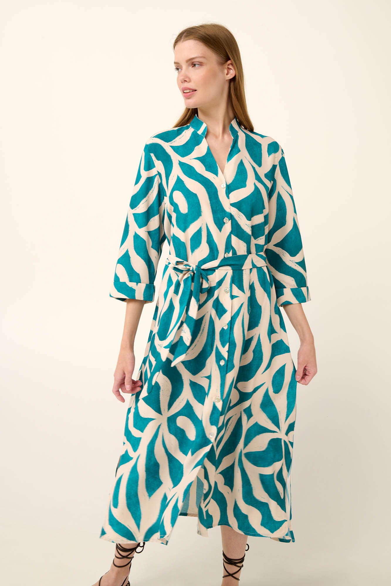 1_0920621430 Vamp - Καλοκαιρινό Φλοράλ Φόρεμα από Ποπλίνα - Image 1