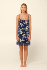 Vamp - Καλοκαιρινό Νυχτικό Micromodal με Τιράντες και Δαντέλα - Image 2