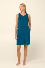 Vamp - Αμάνικο Frottee Φόρεμα Θαλάσσης με Τσέπες - Image 2