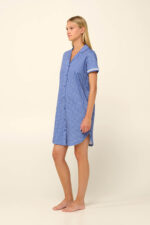 Vamp - Κουμπωτό Καλοκαιρινό Νυχτικό από Βαμβάκι - Image 2