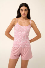 Vamp - Γυναικείο Φανελάκι Micromodal με Ροδοπέταλα - Image 2