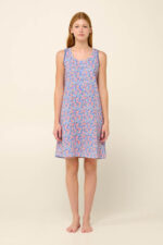 Vamp - Αμάνικο Καλοκαιρινό Νυχτικό από Βαμβάκι με Πατιλέτα - Image 2