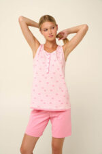 Vamp - Βαμβακερή Γυναικεία Πυτζάμα με Πατιλέτα - Image 2