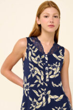 Vamp - Γυναικεία Πυτζάμα Micromodal με Πατιλέτα - Image 2