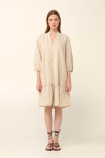 Μονόχρωμο Καλοκαιρινό Φόρεμα με Κουμπιά - Image 2