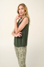 Vamp - Γυναικεία Πυτζάμα Micromodal  με Κάπρι Παντελόνι - Image 2