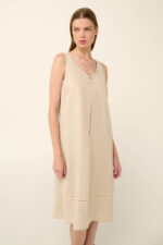 Vamp - Αμάνικο Καλοκαιρινό Φόρεμα από Ποπλίνα - Image 2