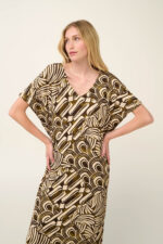 Vamp - Καφτάνι από Viscose με Μαροκέν Patchwork Μοτίβο - Image 2