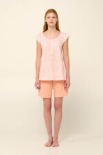 Vamp - Βαμβακερή Γυναικεία Πυτζάμα με Κοντό Παντελόνι - Image 2