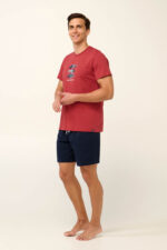 Vamp - Βαμβακερή Ανδρική Πυτζάμα με Κοντό Μανίκι - Image 2