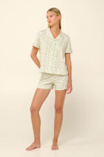 Vamp - Βαμβακερή Γυναικεία Πυτζάμα με Κουμπιά - Image 2