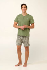 Vamp - Βαμβακερή Ανδρική Πυτζάμα με Κοντό Μανίκι - Image 2