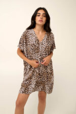 Vamp - Καλοκαιρινό Λεοπάρ Φόρεμα από Ποπλίνα - Image 2
