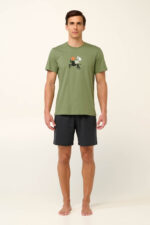 Vamp - Βαμβακερή Ανδρική Πυτζάμα με Κοντό Μανίκι - Image 2