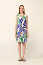 Vamp - Αμάνικο Καλοκαιρινό Φόρεμα σε Φλοράλ Μοτίβο - Image 2