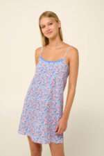 Vamp - Καλοκαιρινό Νυχτικό από Βαμβάκι με Κοντό Μανίκι - Image 2